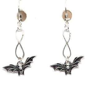 Infinity Bat Earrings